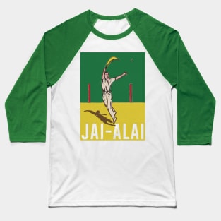 Jai-Alai  - Original Retro Design Baseball T-Shirt